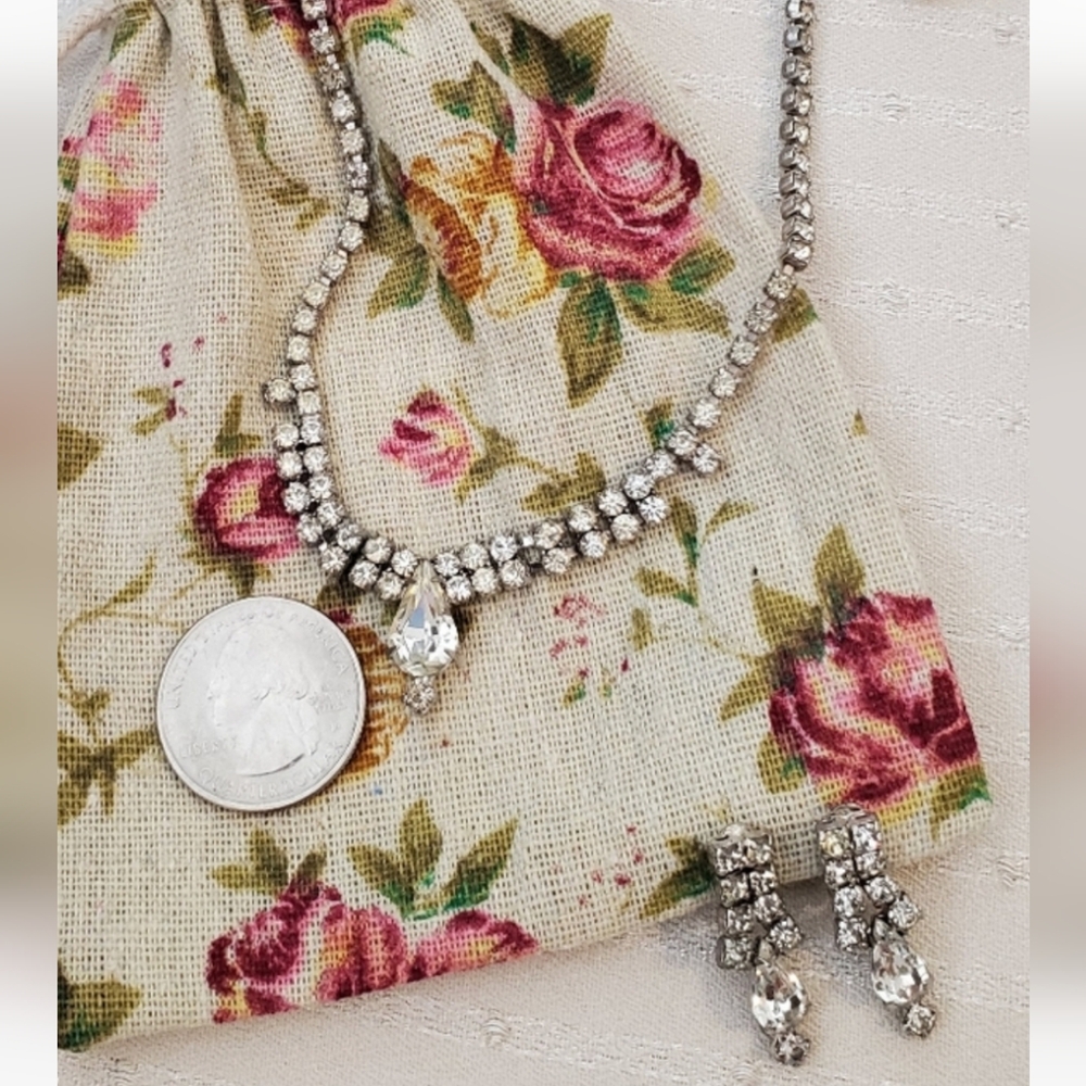 Vtg Kramer of NY Crystal Rhinestone 3 Piece Set